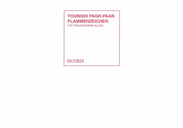 Flammenzeichen : For Women's Voices and Percussion (1983).