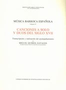 Musica Barroca Espanola, Vol. 4 : Canciones A Solo Y Duos Del Siglo XVII.