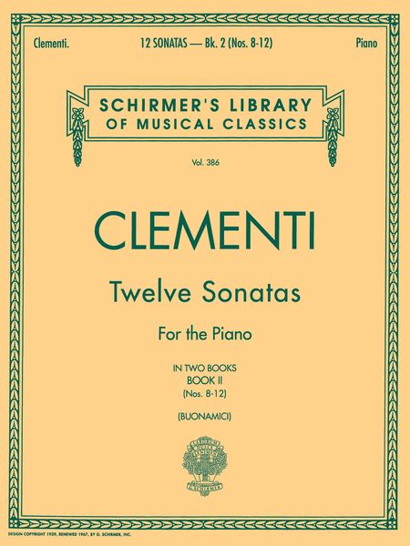 Twelve Sonatas, Book Two (Buonamici).