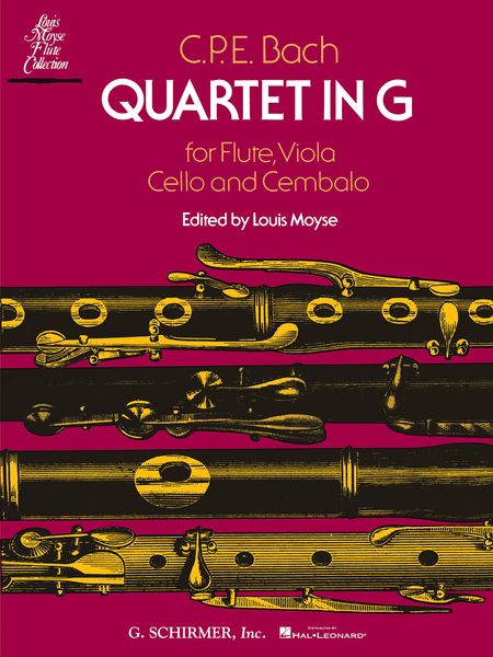 Quartet In G Major : For Flute, Viola, Cello & Cembalo / ed. by Louis Moyse.