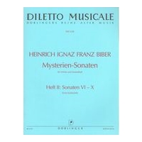 Mysterien-Sonaten, Heft II, Nos. VI-X : Für Violine und Generalbass / edited by Ernst Kubitschek.