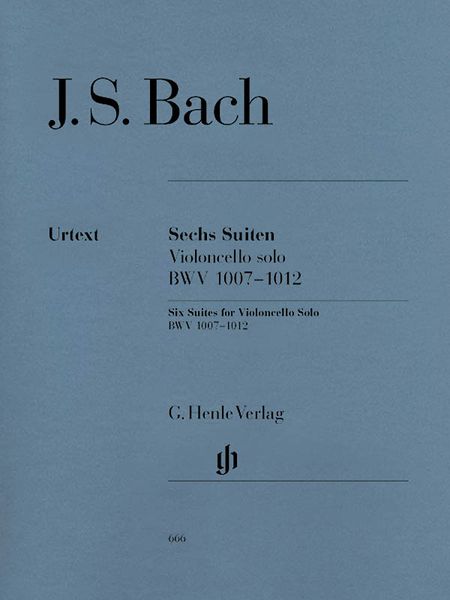 Suites, BWV 1007-1012 : For Violoncello Solo / edited by Egon Voss.