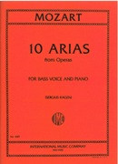 10 Arias From Operas : For Bass Voice and Piano / edited by Sergius Kagen.