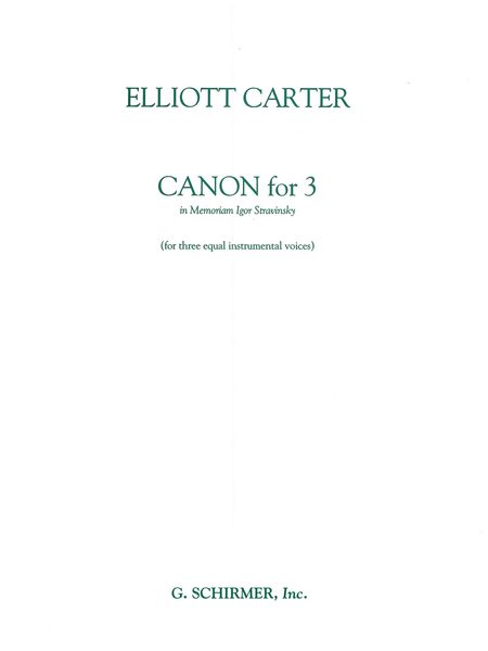 Canon For 3 (3 Equal C Or Bb Instruments).