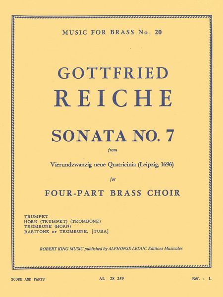 Sonata No. 7 : For Brass Quartet.