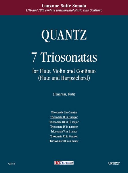 7 Triosonate : Per Flauto, Violino E Basso Continuo / Vol. 2 : Triosonata II In Re Maggiore.