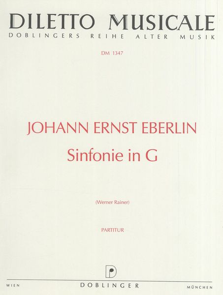 Sinfonie In G : Für 2 Oboen, 2 Hörner und Streicher / edited by Werner Rainer.