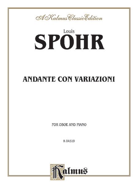 Andante Con Variationi : For Oboe and Piano Op. 34.
