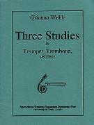 Three Studies : For Trumpet, Trombone and Piano.