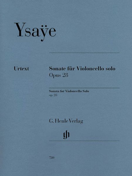 Sonata : For Violoncello Solo, Op. 28 / edited by Christian Bellisario.
