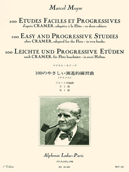 100 Easy and Progressive Studies After Cramer : Adapted For The Flute - Vol. 1.
