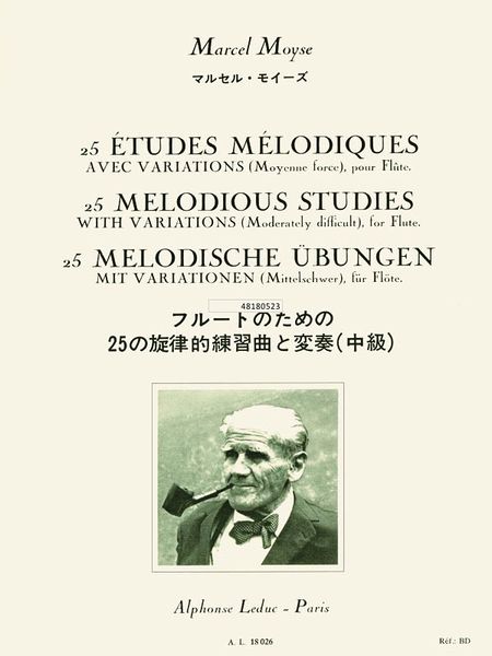 25 Melodious Studies With Variations (Moderately Difficult) : For Flute.