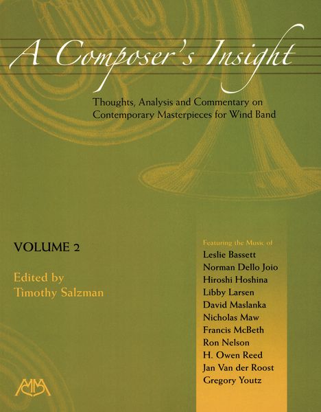 Composer's Insight, Vol. 2 / edited by Timothy Salzman.
