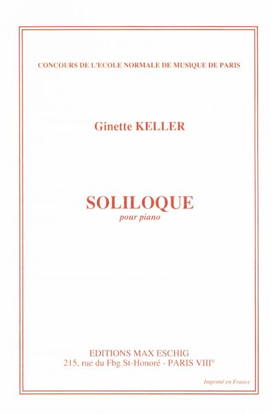 Soliloque : Pour Piano.