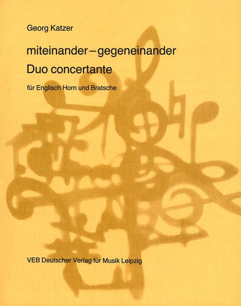 Miteinander - Gegeneinander : Duo Concertante For English Horn and Viola (1982).