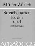 Quartet In E-flat Major, Op. 4 : For 2 Violins, Viola & Violoncello 1925) / Ed. By Bernhard Päuler.