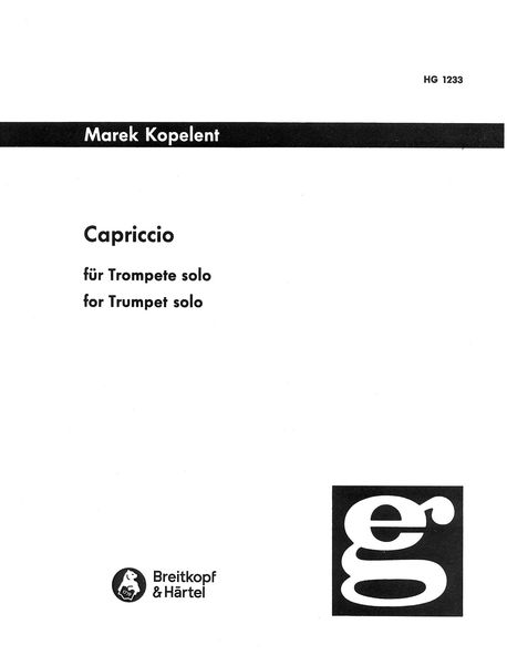 Capriccio : For Trumpet Solo (1976).