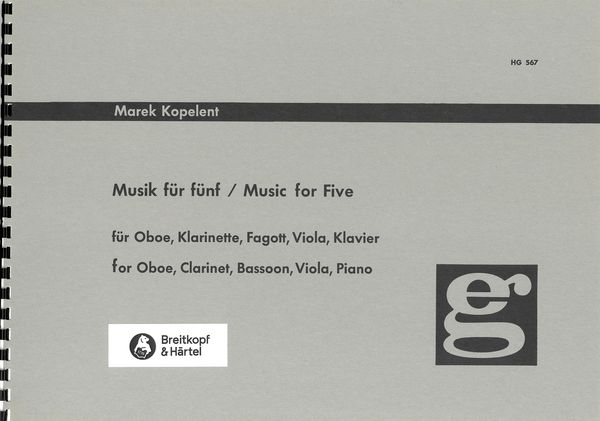 Musik Für Fünf : For Oboe, Clarinet, Bassoon, Viola and Piano (1964).