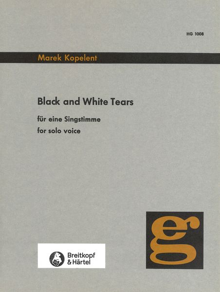 Black and White Tears : For Solo Voice (1972).