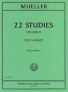 22 Studies, Vol. II : For Clarinet Solo (Simon).