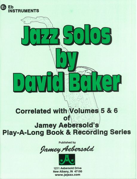 Jazz Solos : For Alto Saxophone.