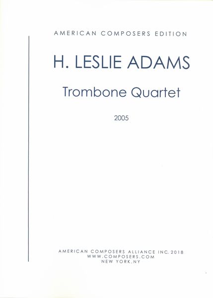 Trombone Quartet.