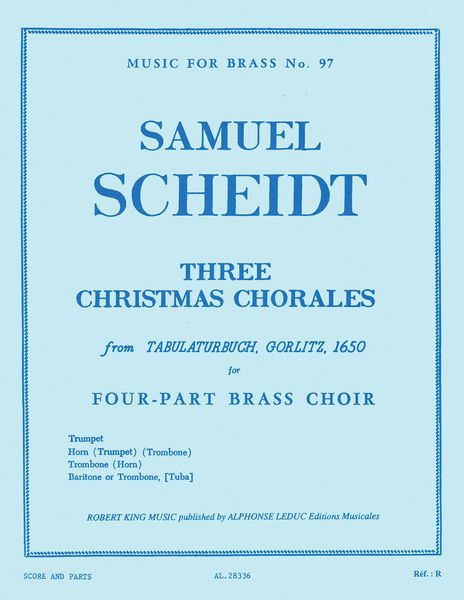 3 Christmas Chorales From Tabulaturbuch Gorlitz : For 4 Part Brass Choir.