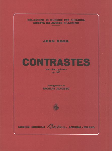 Contrasts, Op. 143 : For Two Guitars / Fingering by Nicolas Alfonso.