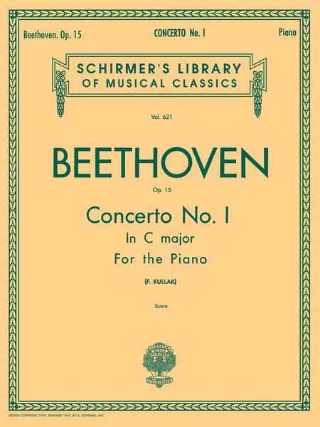 Concerto No. 1 In C Major, Op. 15 : For Piano and Orchestra - reduction For Two Pianos.