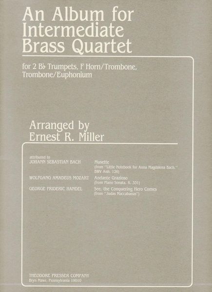 Album For Intermediate Brass Quartet.