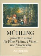 Quintett In E-Moll, Op. 27 : Für Flöte, Violine, 2 Violen Und Violoncello / Ed. Bernhard Päuler.