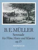 Serenade, Op. 15 : For Flute, Horn and Piano / edited by Bernhard Päuler.