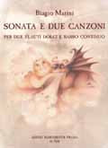 Sonata E Due Canzoni : For Two Soprano Recorders and Basso Continuo.