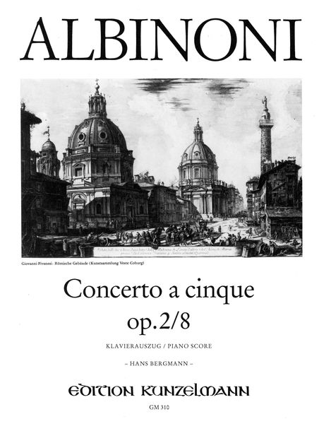 Concerto III, Op. 2/8 G-Dur : Für Violine und Streichorchester - Piano reduction.