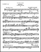 Clarinet Quintet (1963) : For Clarinet, 2 Violins, Viola and Violoncello.