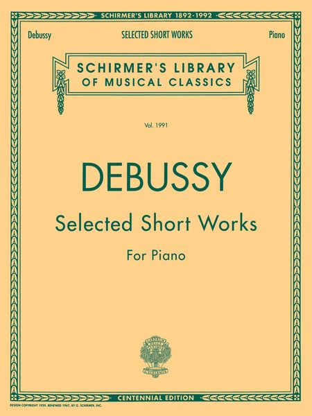Selected Short Works : For Piano.