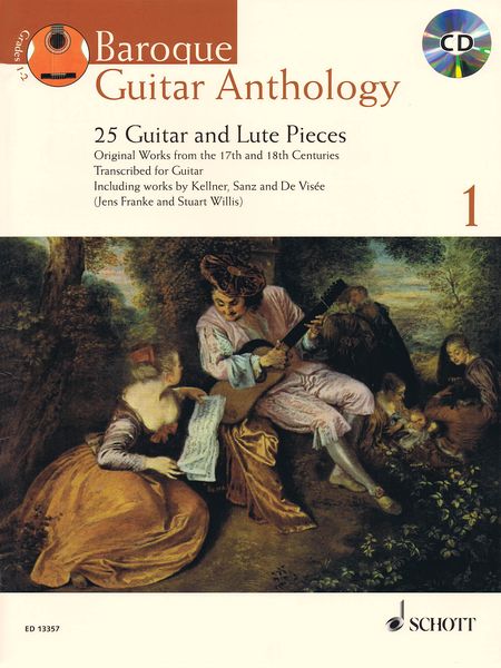 Baroque Guitar Anthology, Vol. 1 : 25 Guitar and Lute Pieces / Ed. by Jens Franke & Stuart Willis.