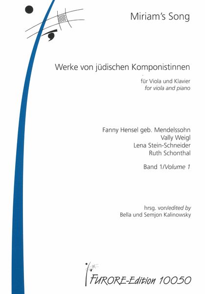 Miriam's Song - Werke Von Jüdischen Komponistinnen : Für Viola und Piano - Band 1.