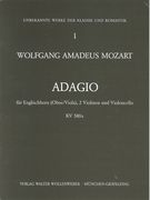 Adagio, K. 580a : Für Englischhorn (Oboe, Viola), 2 Violinen und Violoncello.