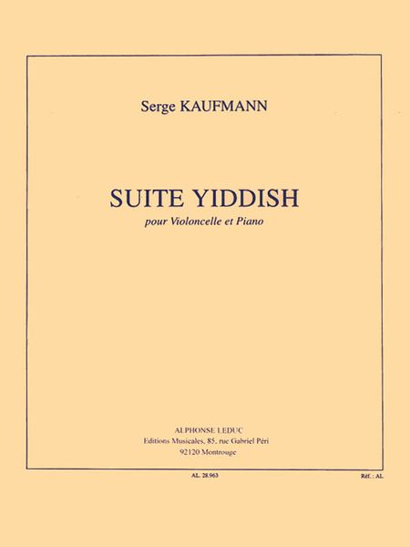 Suite Yiddish : For Violoncello and Piano.