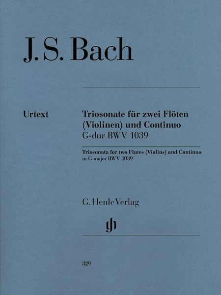 Trio Sonata : For 2 Flutes (Violins) and Continuo, BWV 1039.