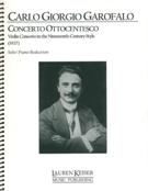 Concerto Ottocentesco : Violin Concerto In The Nineteenth-Century Style (1927) - Piano reduction.
