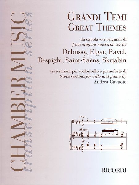 Great Themes : For Cello and Piano / transcribed by Andrea Cavuoto.