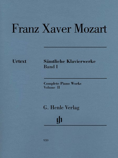Sämtliche Klavierwerke, Band II / edited by Karsten Nottelmann.