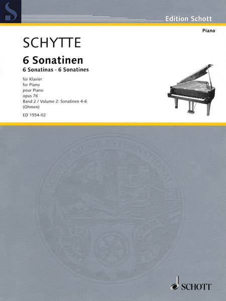 6 Sonatinen, Op. 76 : Für Klavier - Band 2, Sonatinen 4-6 / edited by Wilhelm Ohmen.