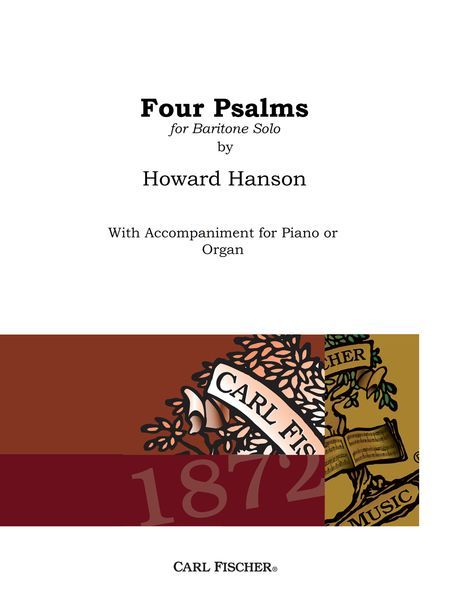 Four Psalms, Op. 50 : For Baritone Voice and Piano.
