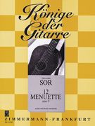 12 Menuets, Op. 11 : For Guitar / Ed. & With Fingering by Gerd-Michael Dausend.