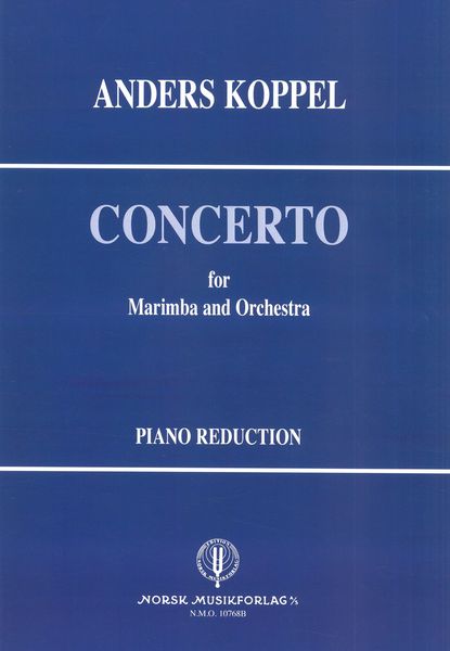 Concerto : For Marimba and Orchestra - reduction For Marimba and Piano.