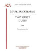 Two Short Duets : For Clarinet and Cello (1968).