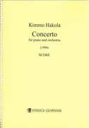 Concerto : For Piano and Orchestra (1996).